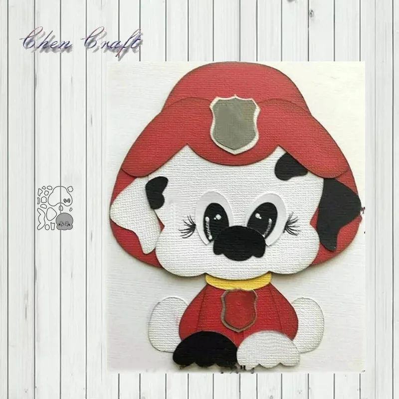 Металлический трафарет с изображением милой собаки альбом для скрапбукинга