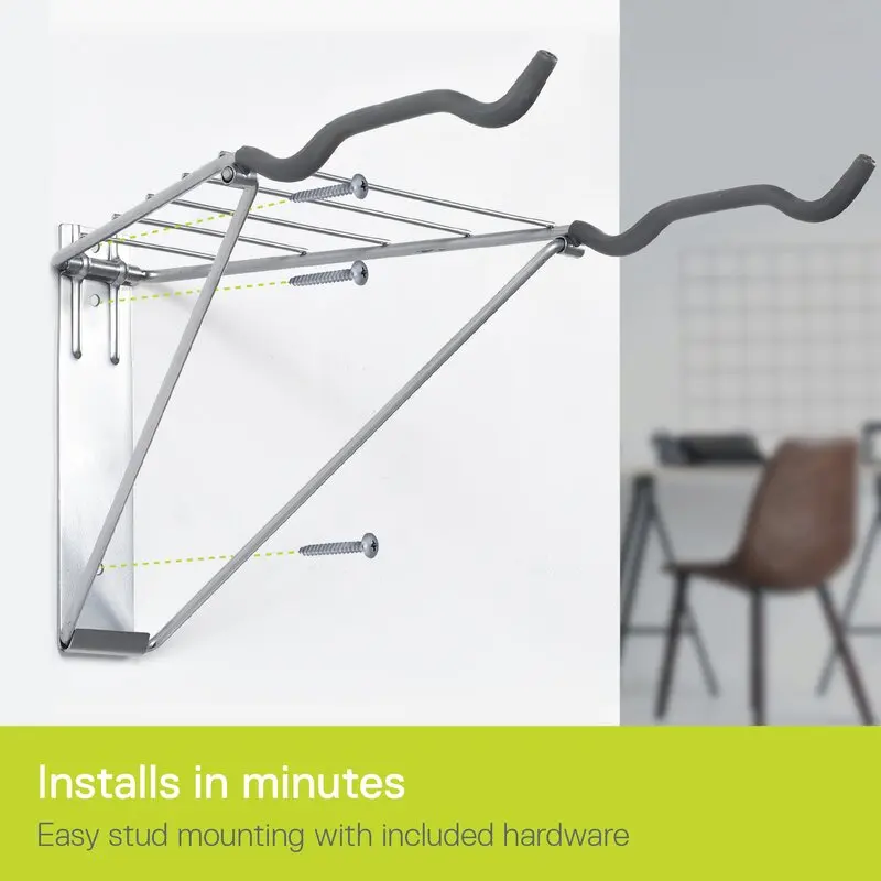 Wayfair Basics-estante de bicicleta montado en la pared, 2 piezas-3