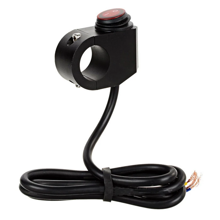 Алюминиевый сплав 16A 22 24 мм мотоциклетные водонепроницаемые переключатели для