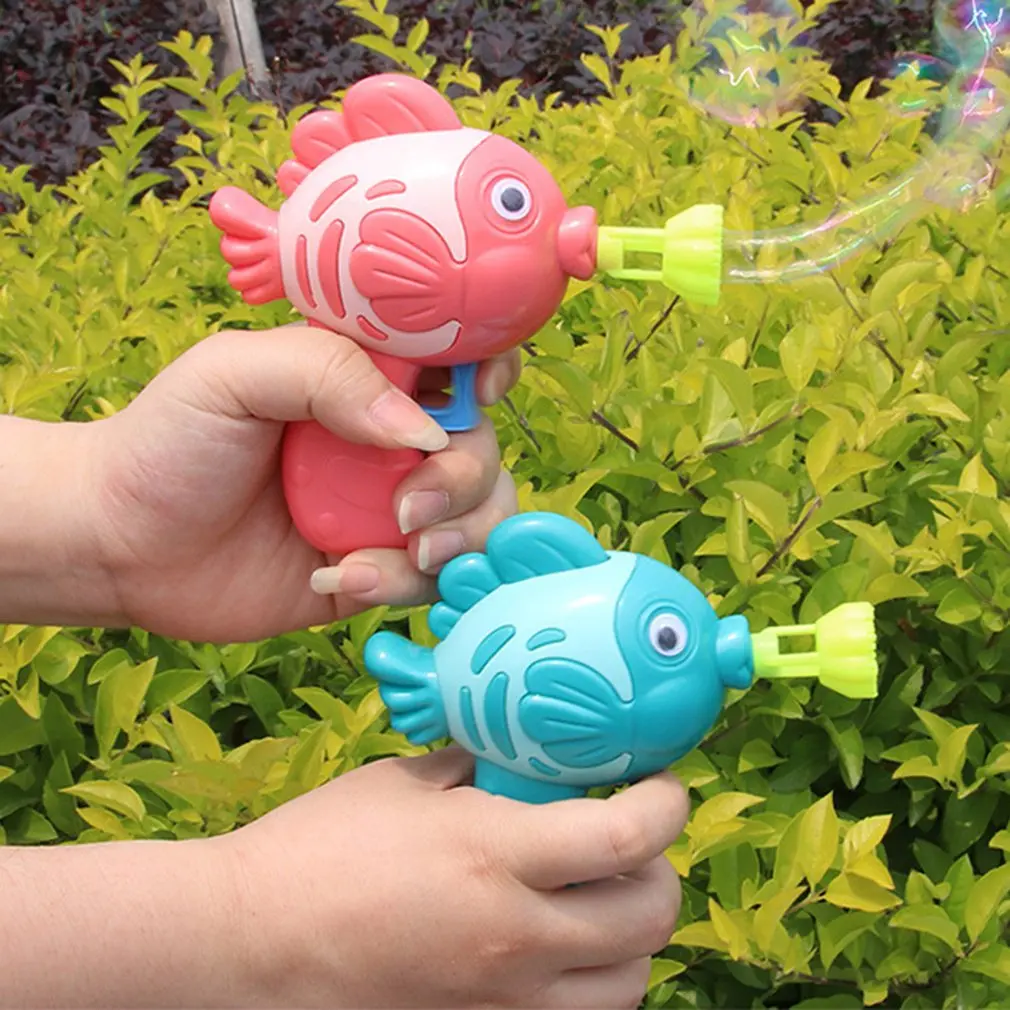 

Manual Soap And Water Bubble Machine Cute Fish Children's Toy Birthday Gift Summer Gift For Boys And Girls