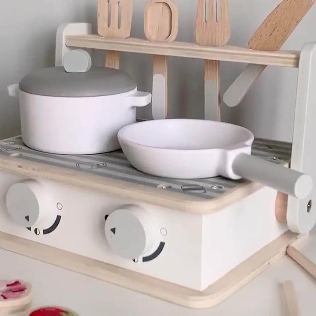 

Реалистичный игровой кухонный набор, Игрушки для раннего развития с аксессуарами для посуды, игровые кухонные игрушки для детей