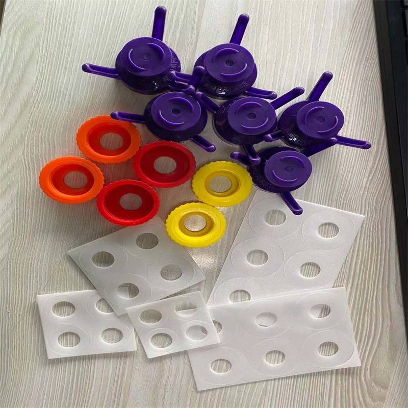 

6Pcs/set Toss It Bottles Stand Cap Kit Easy Pour Out Thick Liquid Bottle Emptying Kit with 6 Adapters