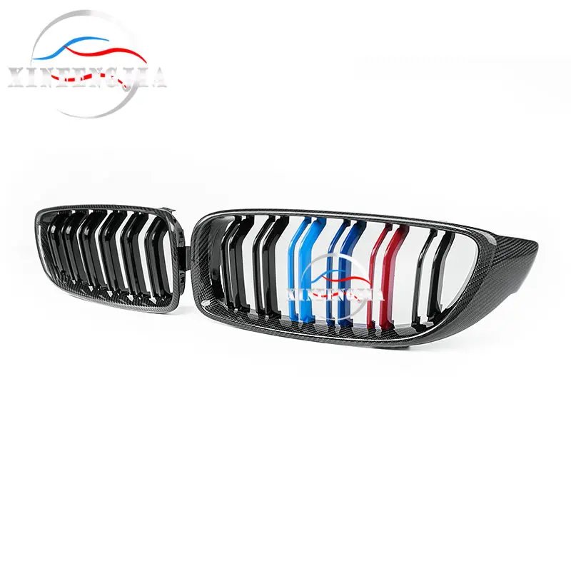 Для BMW 3 4 серии 3GT F34 F30 F31 F36 F32 F33 2 шт. Передняя двухполюсная Спортивная решетка