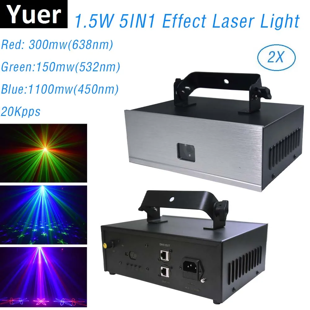 Сканер для вечевечерние свадеб праздников клубов 1500 МВт RGB-подсветка