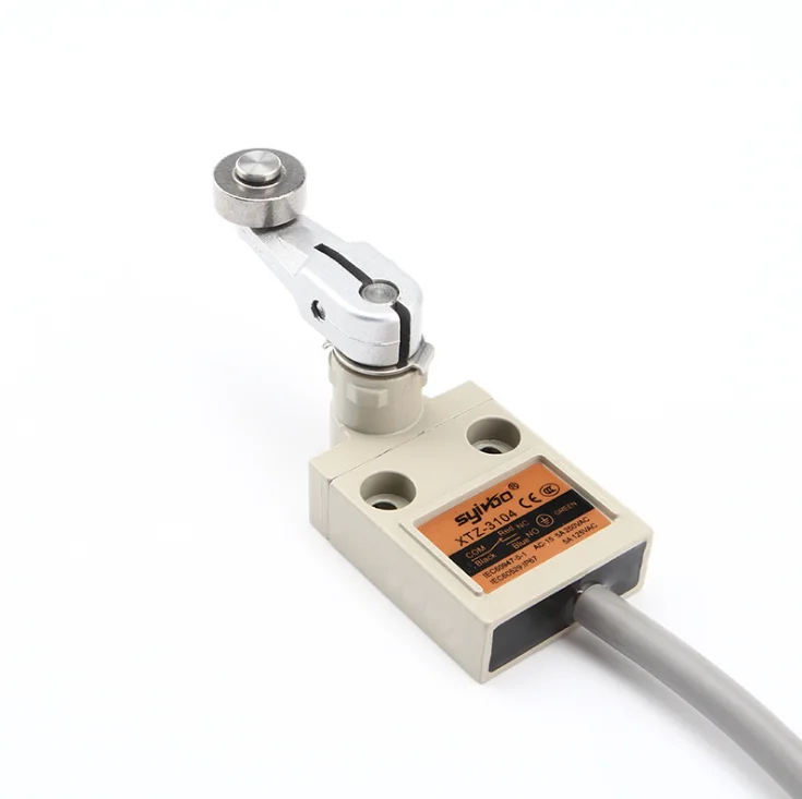 TZ-3104 XTZ-3104 IP67 4 провода Roller Lever Концевой выключатель плунжера SPDT NO + NC Медь провод 3