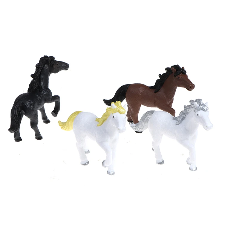 

1PC Simulation Horse Pony Micro Landscape Bonsai Ornament PVC Handmade Doll