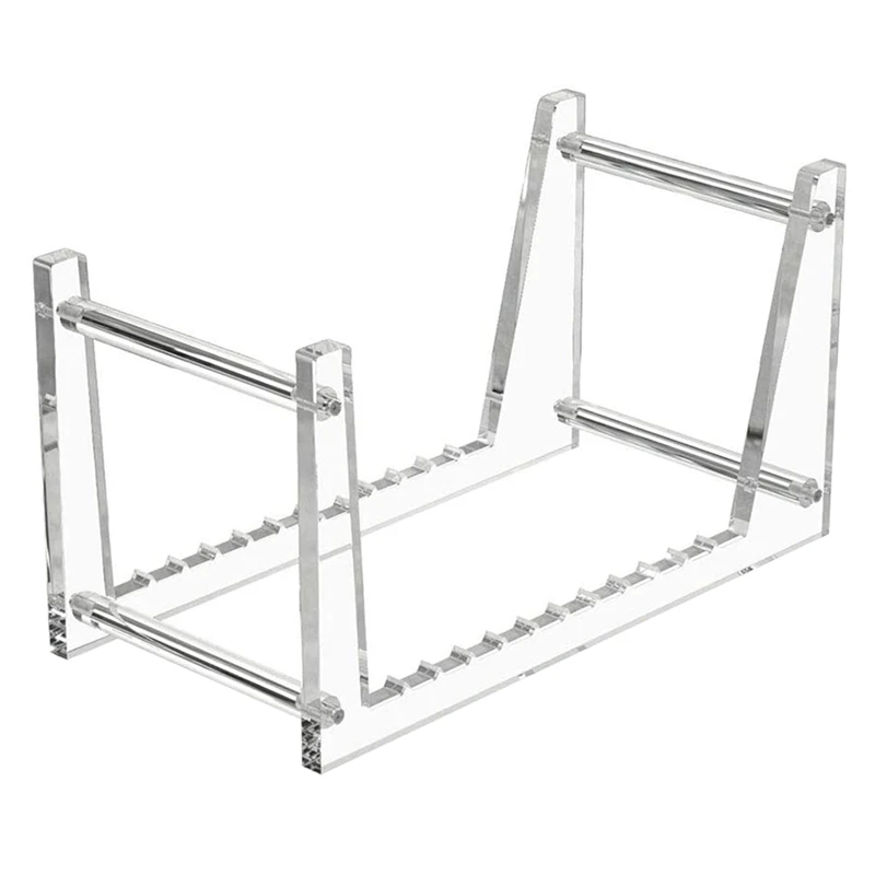 

Clear Vinyl Record Stand Holder for Desktop Album Storage, Acrylic Vinyl Record Shelf Display 50 LPs