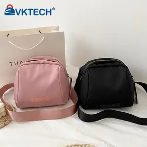 Handbag Casual Nylon Women Messenger Bags Fashion Shell Shaped Phone Pouch Female Solid Color Miss Shoulder Crossbody Handbag