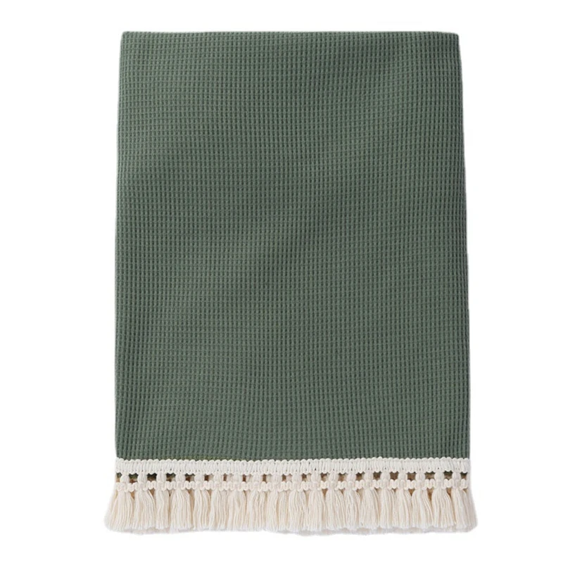 

Пеленка для младенцев с кисточками, Мягкое хлопковое муслиновое одеяло для приема, накидка на коляску, реквизит для фотосъемки новорожденн...