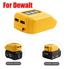 Двойной USB-преобразователь для Dewalt 14,4 в 18 в 20 в, преобразователь литий-ионной батареи DCB090, USB-адаптер для зарядки устройства, источник питания