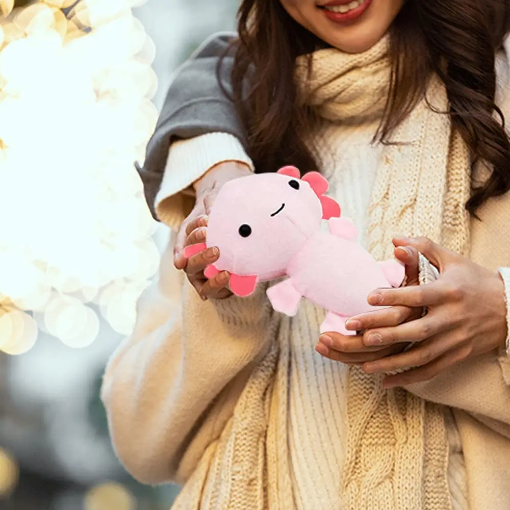 Kawaii Axolotl плюшевые игрушки животные фигурки Куклы Мультяшные мягкие розовые куклы