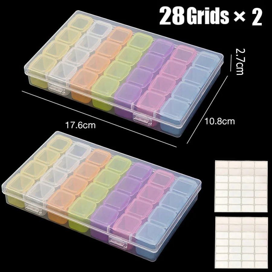 

28/56 шт., разноцветные коробки для хранения