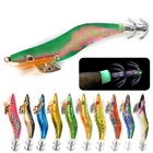 Рыбы король рыболовный прикорм кальмаров крюк 3D глаза Размеры 2 #2,5 #3 #3,5 # свинцовый грузик приспособлений осьминог, Каракатица креветки приманки световой приманки