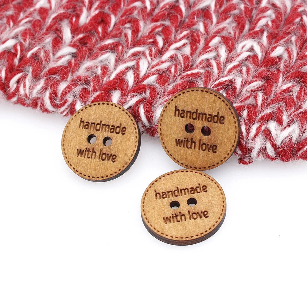 

Custom wooden buttons, knitted and crocheted items, buttons ,Custom Design, wooden, personalized Name (MK3212)
