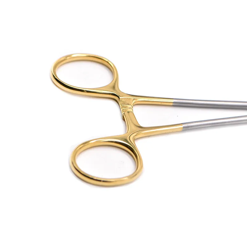 Dental Needle Holders TC head Stainless Steel Orthodontic Plier Gold Plated Handle Surgical Tools Implant Castroviejo Forceps | Красота и