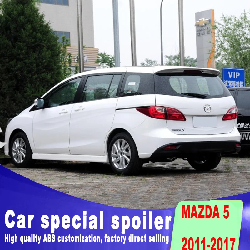 5 спойлеров для 2011 2017 высококачественных АБС материалов установки Mazda от