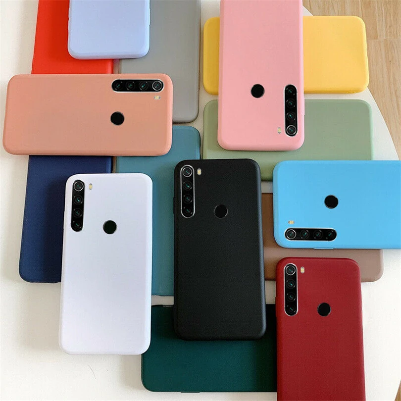 Матовый Простой Противоударный тонкий мягкий чехол из ТПУ для Xiaomi Redmi 8 8A Note 5 6 7 Pro