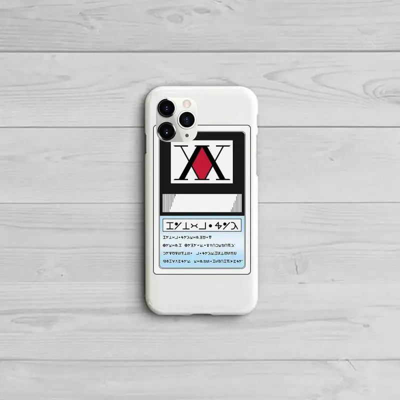 

Anime Hunter X hunter cool Phone Case Candy Color for iPhone 11 12 pro XS MAX 8 7 6 6S Plus X 5S SE 2020 XR