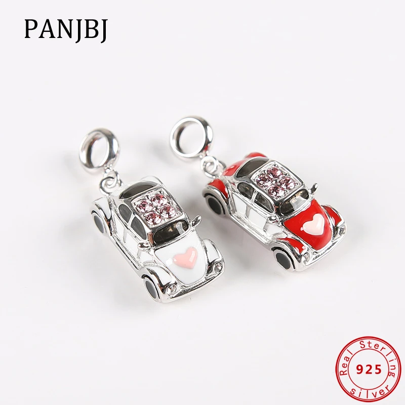 Подвеска для браслета из серебра 925 пробы оригинальные подвески с кристаллами