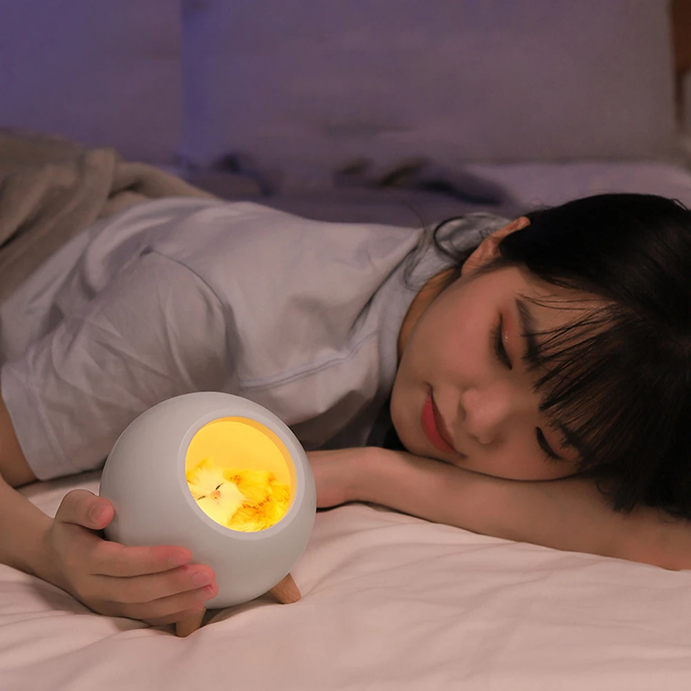 

Mini Pet House Night Light Portable USB Dimming Table Lamp Kids Baby Bedroom Decoration Light Night Light for Children's Room