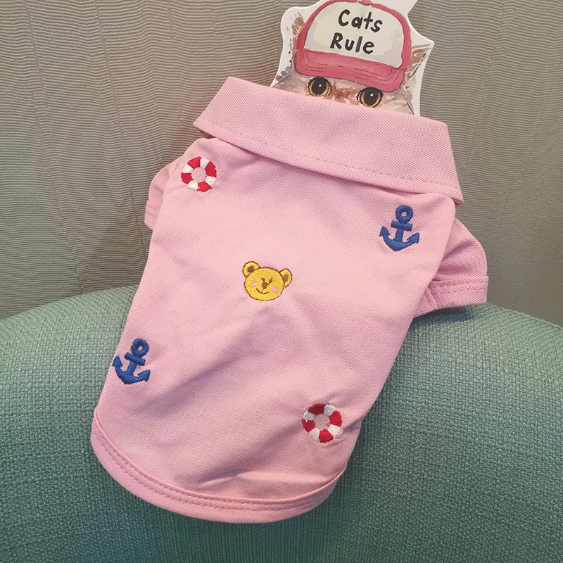 Роскошная Корейская одежда для собак среднего размера милая летняя небольшая