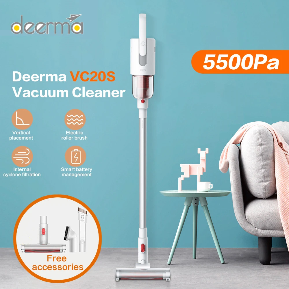 2020 Новый Deerma VC20 5500Pa Ручной беспроводной пылесос Авто Вертикальная ручка