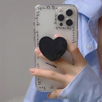 retro korean fashion romantic art love bracket phone case for iphone 13 11 12 pro max xs max xr 7 8 plus x 7plus case cute cover