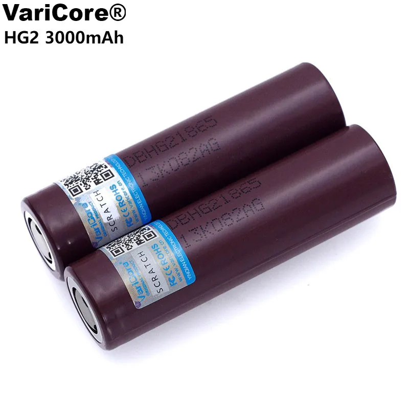 VariCore 100% New Original HG2 18650 3000mAh battery 3.6V discharge 20A dedicated Electric toy flashlight batteries | Электроника