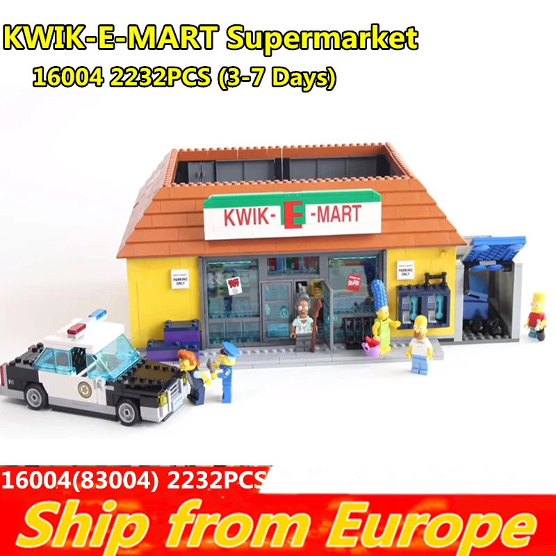 16004 Совместимость 71016 KWIK-E-MART модель строительные блоки игрушки Кирпичи 16005 Совместимость 71006 модель инструмент для хобби