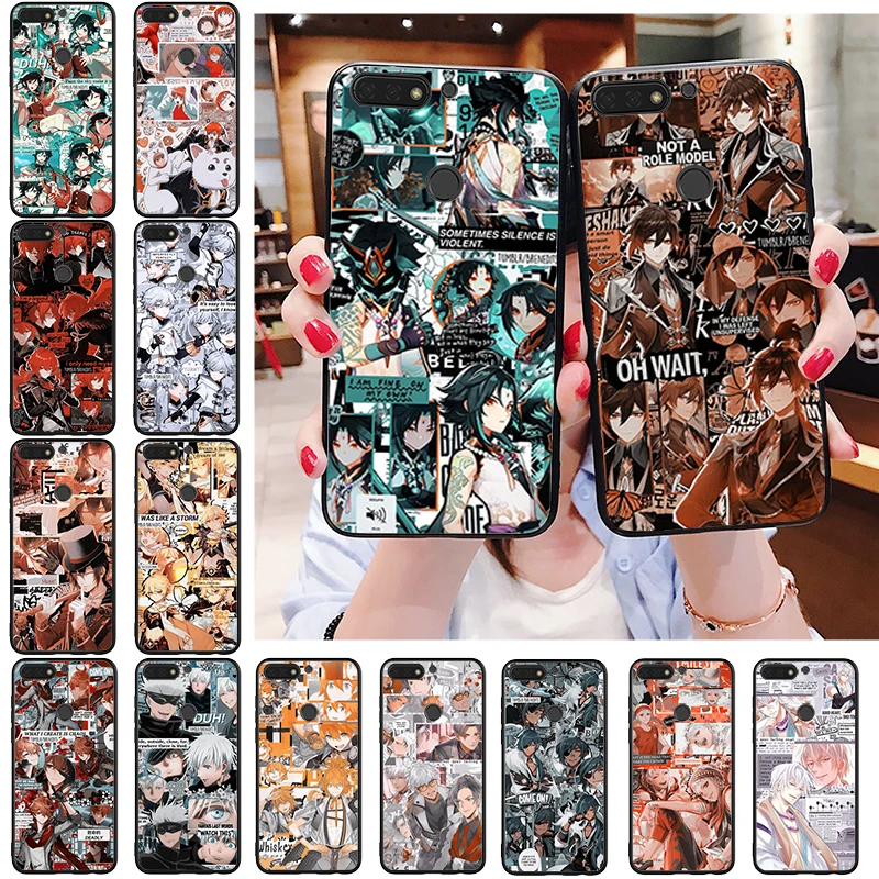 

Genshin Impact Anime Phone Case For Huawei Honor 10X Lite 20 7X 7A 7C 8A 8C 8X 9X 9A 9S 7S 10i 20i 20S 20lite