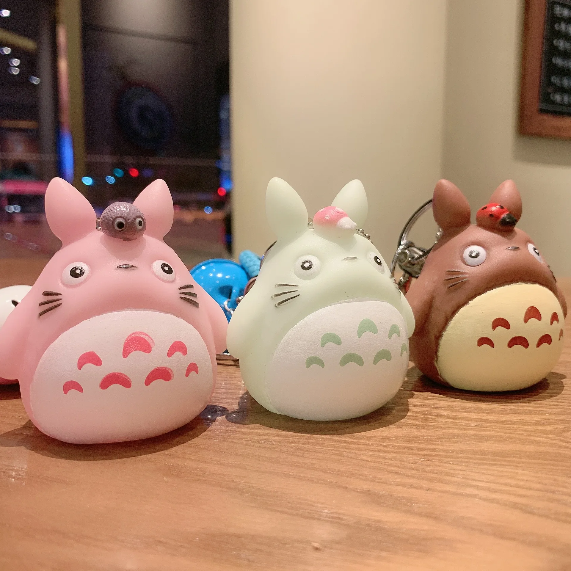 

Cartoon Cute My Neighbor Totoro Silicone Doll Car Keychain Jewelry Backpack Pendant Doll Children Christmas Gift