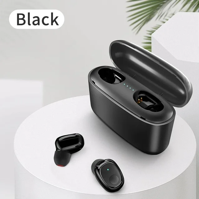 black TWS, беспроводные наушники g5s, наушники с Bluetooth, V5.0, с микрофоном, 3D, супер бас, наушники для iPhone, Xiaomi, samsung, смартфон - Цвет: black