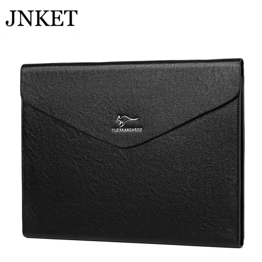 

JNKET Новые простые A4 большой Ёмкость документ Для мужчин т мешок из искусственной кожи Для мужчин женских сумок Бизнес Портфели