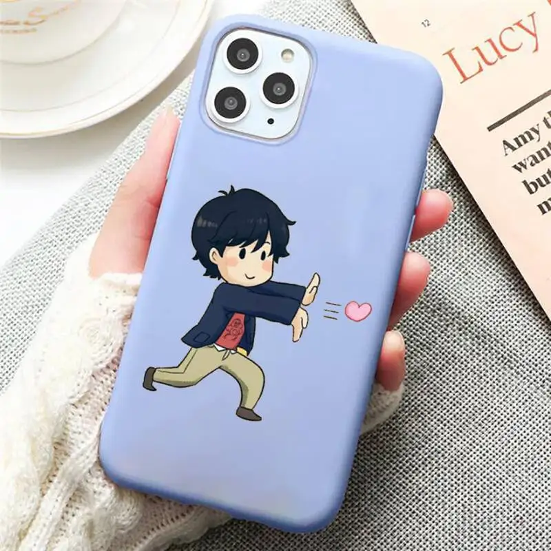 

Japanese Anime Banana Fish Phone Case Candy Color Blue for iPhone 11 12 pro XS MAX 8 7 6 6S Plus X 5S SE 2020 XR