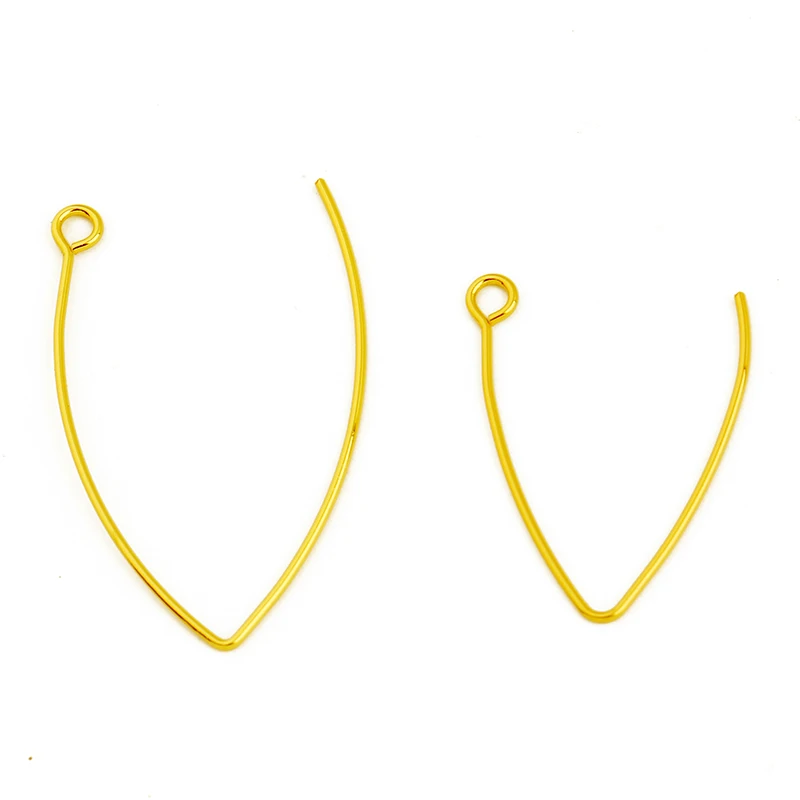 40pcs Stainless Steel French-style Ear Hook V Shape DIY Fashion Earring Accessories Jewelry Making Findings Accessories Not Fade