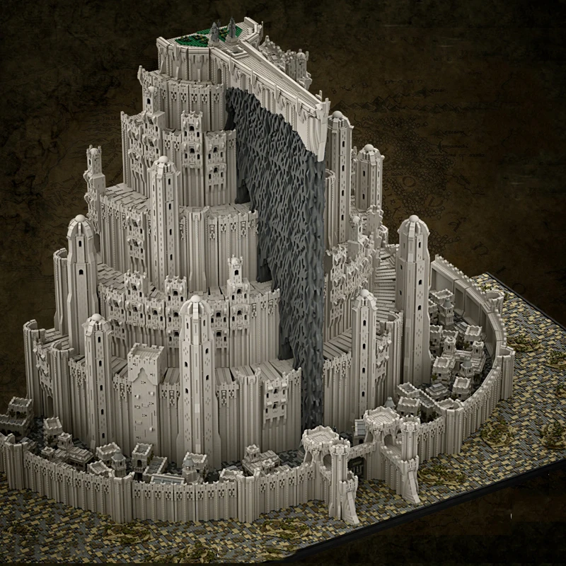 Bircklink городской дом из фильма Король Кольца Gondor порт минатрита замок уличный вид