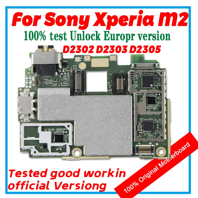 Полнофункциональная разблокированная материнская плата для Sony Xperia M2 D2302 D2303 D2305 с