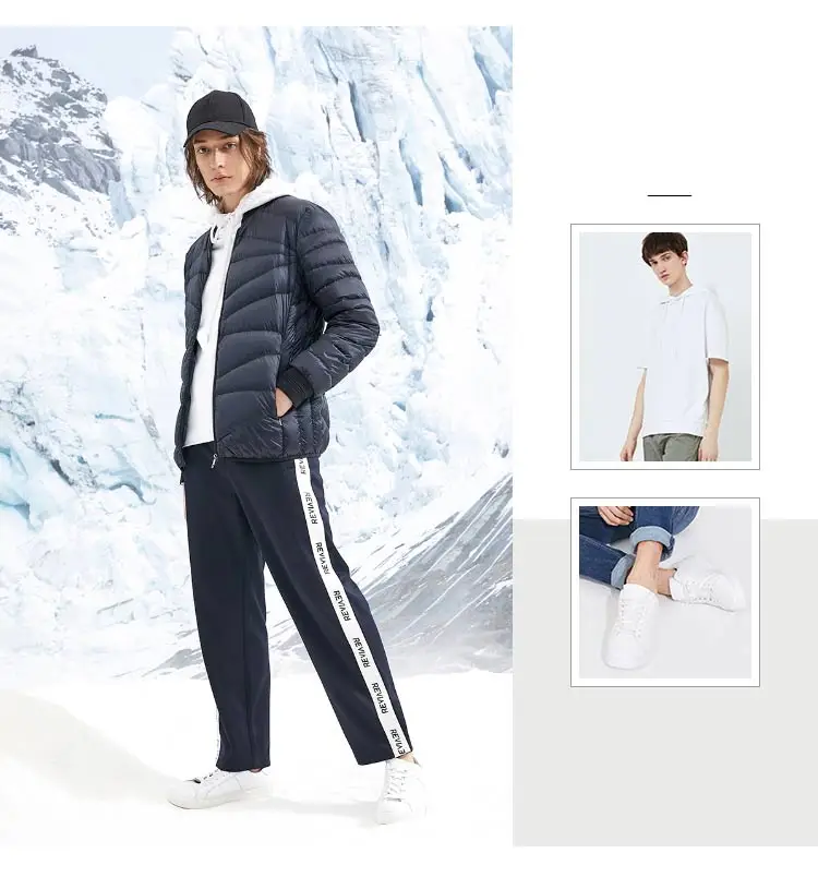 JackJones Для мужчин зимняя куртка Бейсбольным воротником короткая теплая куртка-пуховик 218412507