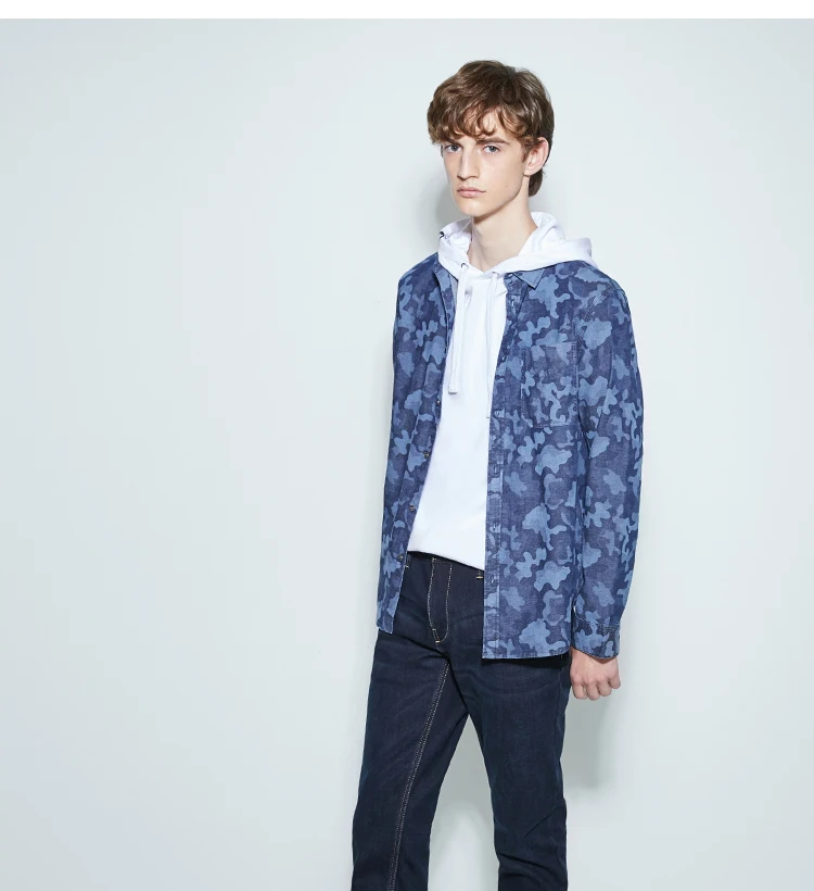 JackJones мужские зимние хлопковые Стрейчевые джинсы, теплые джинсовые штаны, мужская одежда 219332587