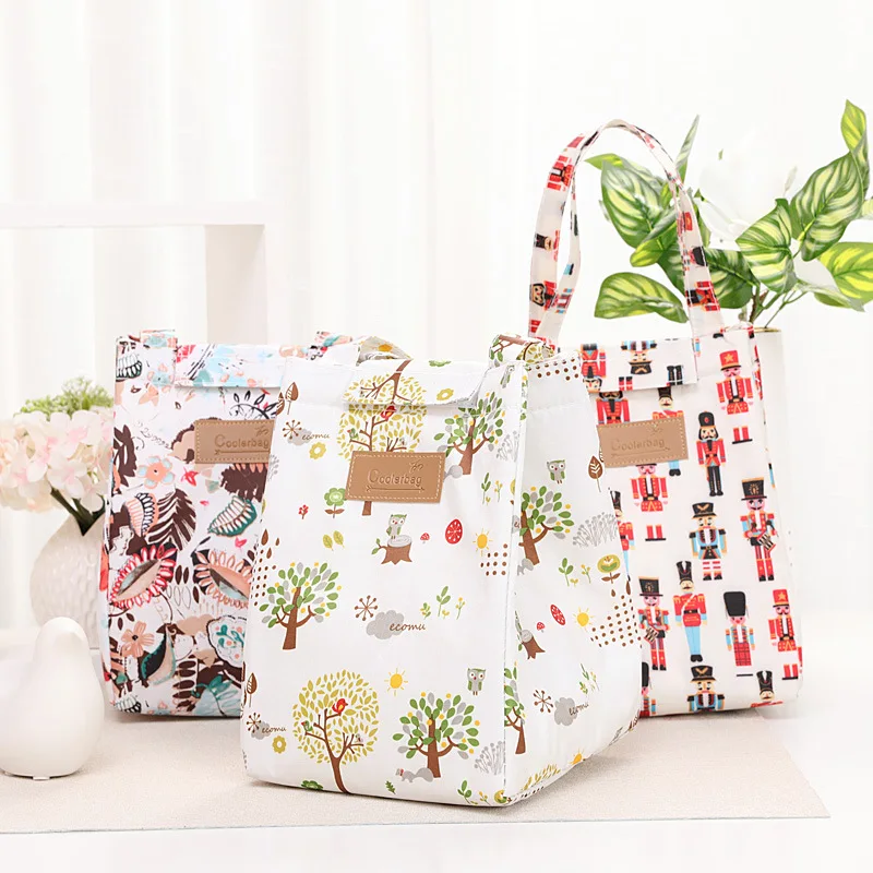 HQ Portable Lunch Bag New Thermal Insulated Box Tote Cooler Handbag Bento Pouch Dinner Container School Food Storage Bags | Дом и сад