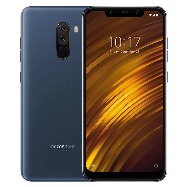 Blue Мобильный телефон Xiaomi POCOPHONE F1 с глобальной версией, 6 ГБ ОЗУ, 64 Гб ПЗУ, Восьмиядерный процессор Snapdragon 845, полный экран 6,18 дюйма, двойная камера 4000 мАч - Цвет: Blue