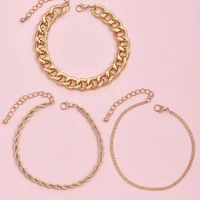 simple temperament metal chainanklet jewelry accessories 2021