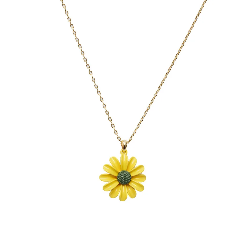 

Fashion Temperament Yellow Daisy Asymmetric Stud Earrings Clip Earrings Earrings Bee Pendant Long Necklace Bracelet Ring Women