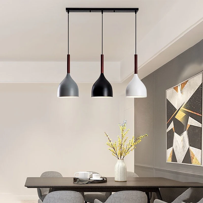 Современный светодиодный подвесной светильник в скандинавском стиле простой