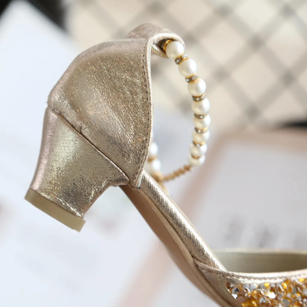 2019 Girls Princess Sandals Dress Shoes For baby Pearl Sequins Dance Kids Summer Children Party #3 | Детская одежда и обувь