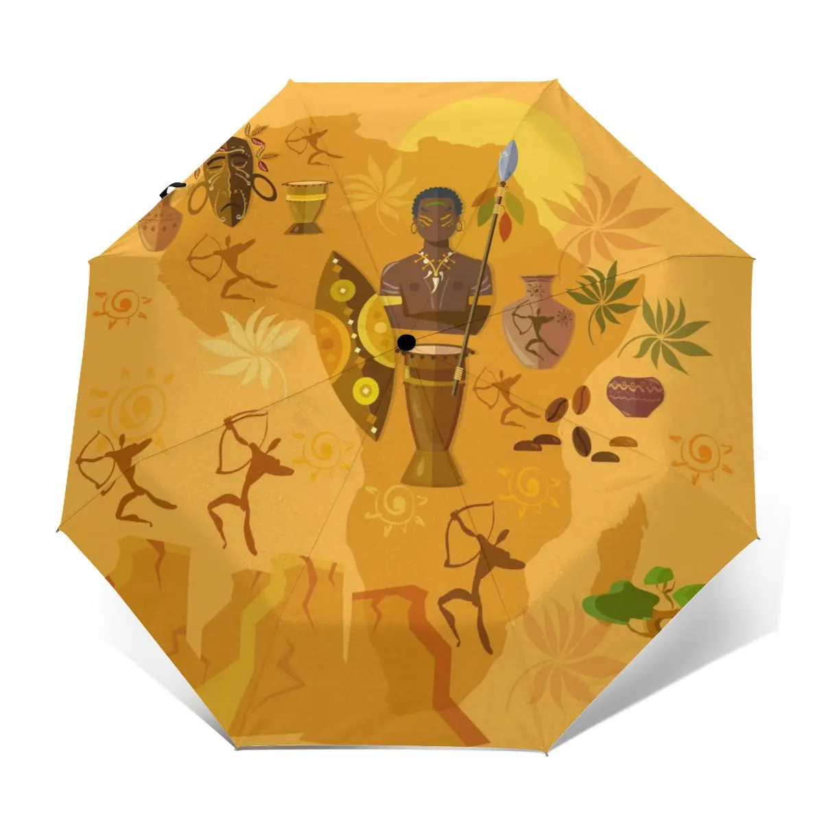 Prezzo Ombrello Di Sole Africa Mappa Illustrazione Automatico Donne Degli Uomini Portatile Pieghevole Ombrello Di Protezione Solare Pioggia Antivento Spiaggia Parasole