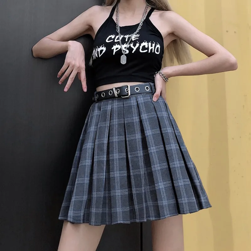 М 4XL Новый Harajuku плиссированная юбка пачка размера плюс элегантный дизайн Высокая