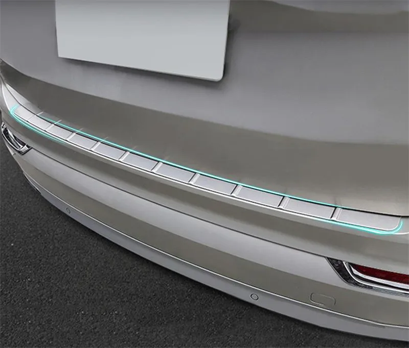 

For Volvo XC90 2016 2017 2018 2019 2020 stainless steel Rear Bumper Protector Sill Trunk Rear guard Tread Plate Car styling