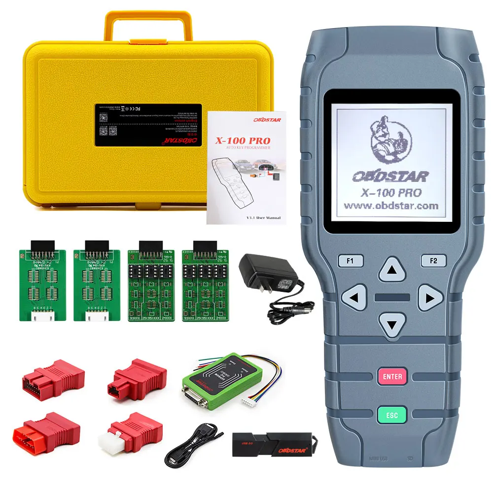 OBDSTAR X-100 pro Auto key programmer(C+D) type for IMMO + Odometer +OBD software Get free PIC and EEPROM 2-in-1 Adapter | Автомобили и