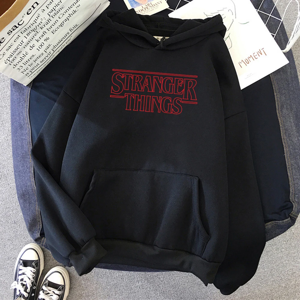

Hot sale Strange things TV show Men Sweatshirt Harajuku Casual Hoody Fashion Loose Hoodie Autumn Warm vintage Fleece Male Tops